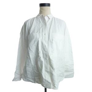 NWT Everlane The Boxy Oxford Long Sleeve Button Down Shirt S